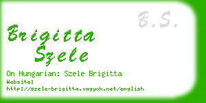 brigitta szele business card